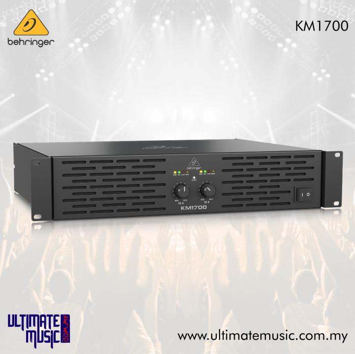 BEHRINGER KM1700 1700Watt Stereo Power Amplifier with ATR (Accelerated