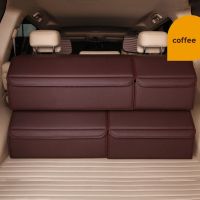 hotx 【cw】 Car Storage Organizer Leather Durable Collapsible Stowing Tidying