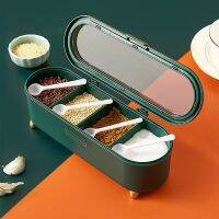 【CW】 4-format Seasoning One-grid Multi-grid Bottle Storage Set