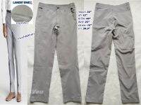 Lands End Mens Straight Fit กางเกงขายาวลายทาง-เทา/ขาว ไซส์ 32"ของแท้(ผ้าพรีเมี่ยมมาก สภาพเหมือนใหม่ โล๊ะชอป)