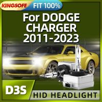 Roadsun หลอดไฟซีนอน Hid D3s รถ6000K ที่เปลี่ยนไฟหน้าสำหรับที่ชาร์จ Dodge 2011 2012 2013 2014 2015 2016 2017 2018 2023