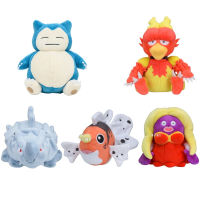 Original Pokemon Fit Plush ของเล่น Snorlax Bulbasaur Magmar Porygon Mewtwo Seaking Ditto ตุ๊กตาตุ๊กตาอะนิเมะ Pocket Monster Plush