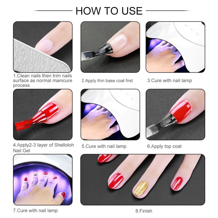 36w-led-nail-dryer-lamp-10pcsset-gel-nail-kit-with-6pcs-nail-powder-manicure-designs-tools-set