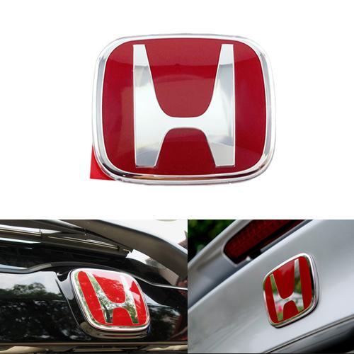 โลโก้ logo Hแดง ติดหลังรถยนต์ สำหรับ หลังJAZZ 2014 / หลังCIVIC 2016