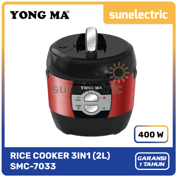 Yong Ma SMC7033 Rice Cooker Magic Com Anti Lengket 3in1 Kapasitas 2