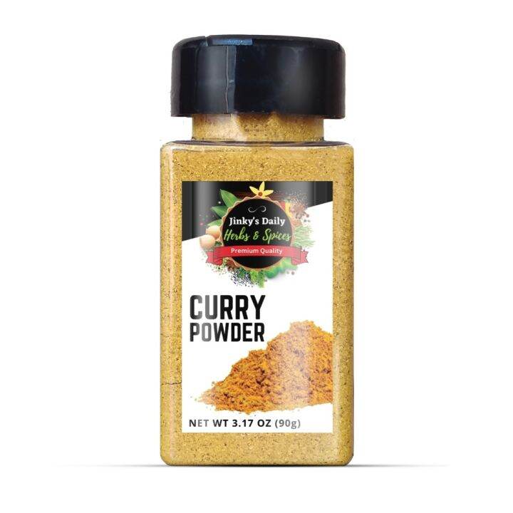 Hot Curry Powder 90g in FLIP TOP SHAKER BOTTLE by Jinky's Daily Herbs