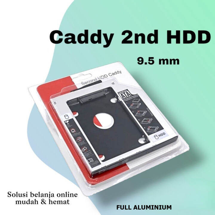 Casing HDD Caddy 9.5 mm Slim untuk pengganti dvd laptop | Lazada Indonesia