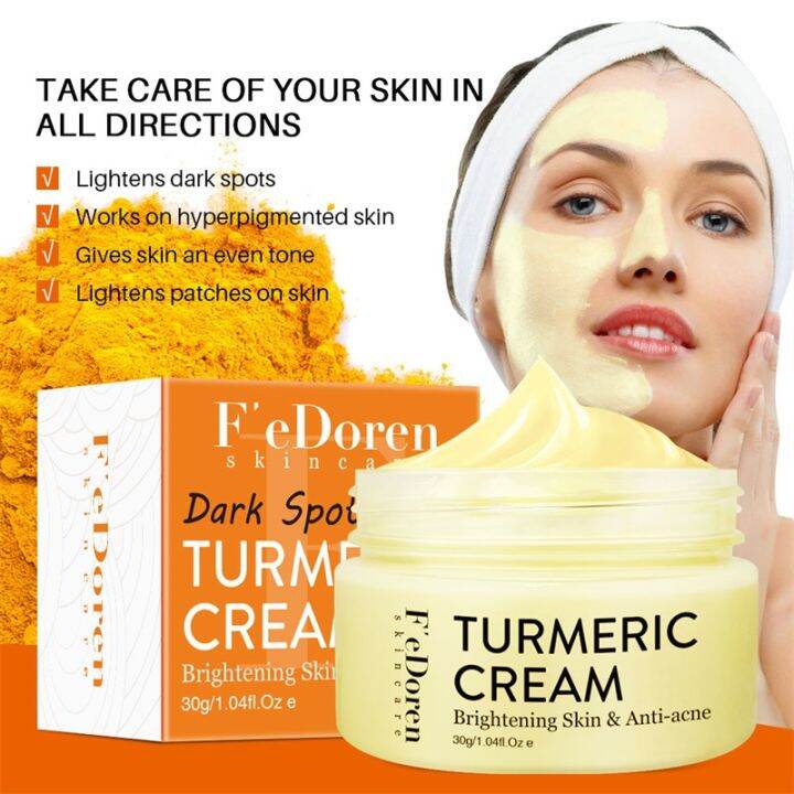 New Herb Turmeric Face Cream Repair Acnes Scar Dark Spot Treatment Moisturizer Whitening 2061