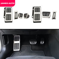 Jameo แป้นเหยียบรถยนต์สแตนเลสรถยนต์สำหรับ Volkswagen VW Golf GTI Passat B8โปโล A05 6C GP ที่พักเท้าเบรกเชื้อเพลิง GP ฝาครอบที่เหยียบ