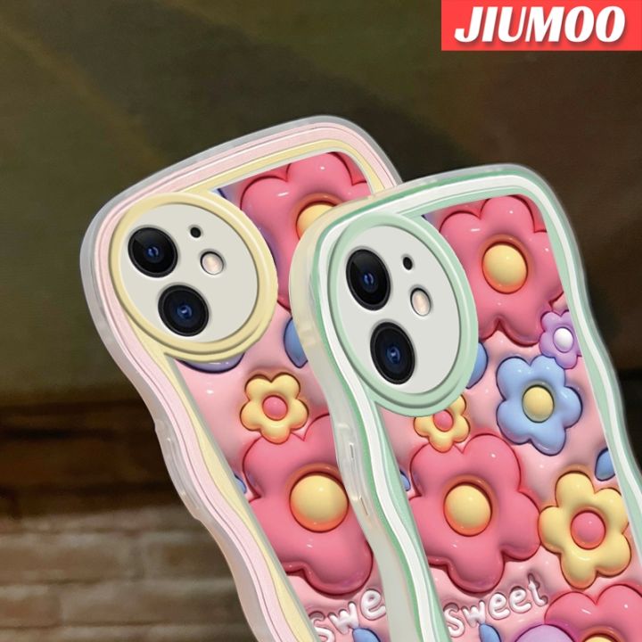 เคส-jiumoo-สำหรับ-oppo-a37-a37f-neo-9เคสลายการ์ตูน3d-ดอกไม้ลูกอมดีไซน์ใหม่ขอบครีมเวฟเดอร์แฟชั่นเรียบง่ายเคสโทรศัพท์แบบใสนุ่มปลอกซิลิโคนกล้องเคสโปร่งใสกันกระแทก