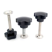 【cw】 5PCS M8/M10 hand-tightening screw Torx head internal thread clamping bolt 11UA ！