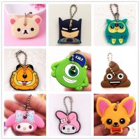 1PC Silicone Key Control Dust Cap Pendant Keychain Key Ring Cap Kid Gift Trinkets Accessory Jewelry Key Chain for Car Keys Decor