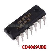 10PCS CD4069UBE DIP14 CD4069U DIP CD4069 DIP-14 CD4069BE new and original IC WATTY Electronics