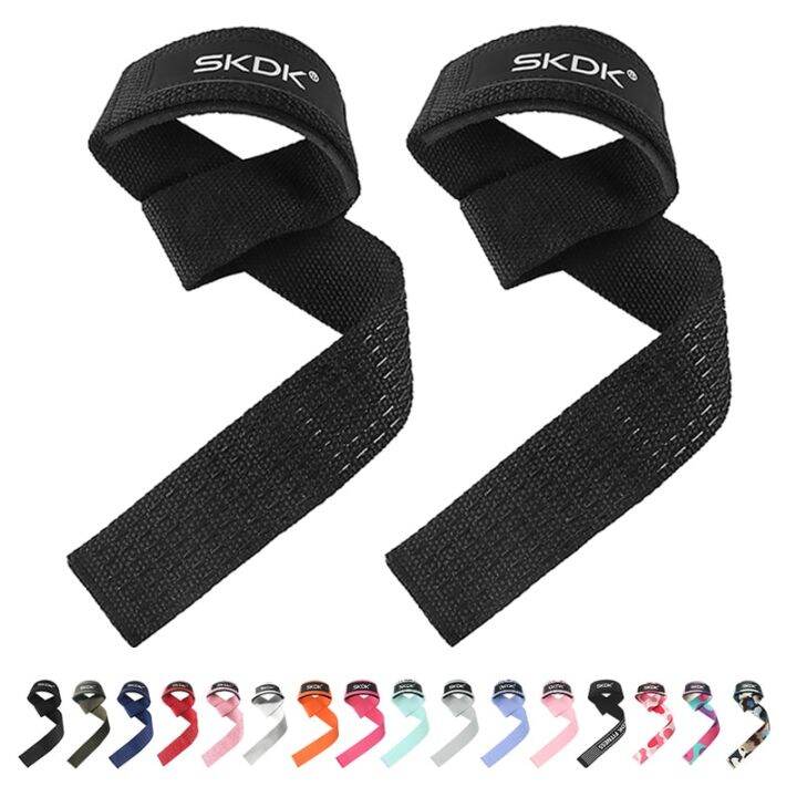 SKDK Weightlifting Straps AntiSlip Silicone Lifting Wrist Straps