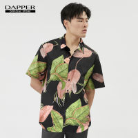 DAPPER Tropical Leaf Print Casual Shirt