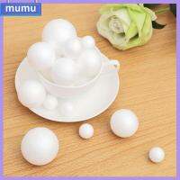 MUMU 5/10/20/30pcs ร้อน ตกแต่งงานแต่งงาน ของขวัญคริสต์มาส ของเล่นลูกบอล การสร้างแบบจำลองโพลีสไตรีน ตกแต่งงานปาร์ตี้คริสต์มาส ลูกบอลงานฝีมือสีขาว โฟม