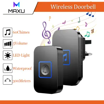 Generic Welcome Wireless Doorbell Door Entry Bell 4-Level Volume