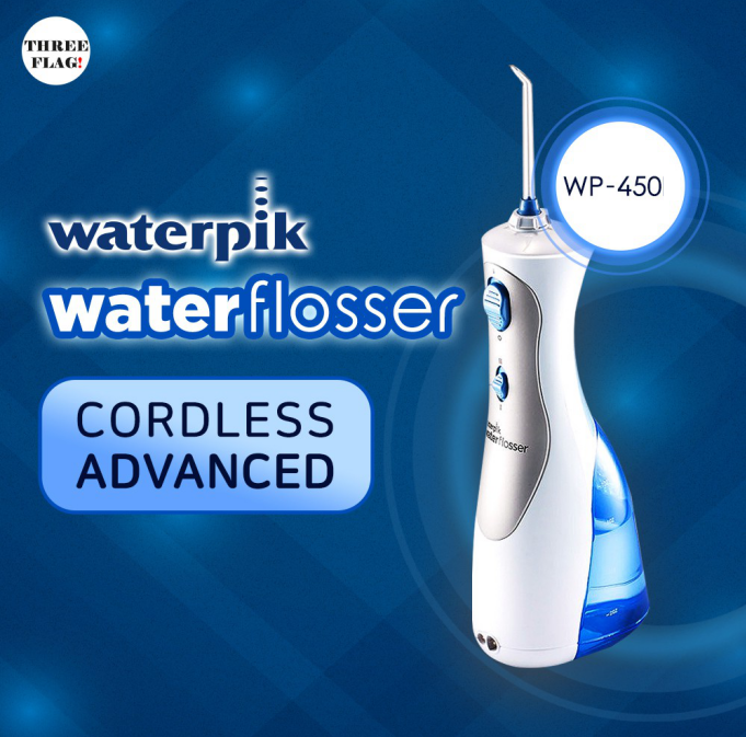 Waterpik Wp450 Cordless Plus Water Flosser With 4 Flossing Tips Rechargeable And Portable For