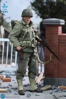 6 inch 1/12 Action Figures for MEZCO SHF DID XA80009 U.S. Ranger Sniper Jackson in stock