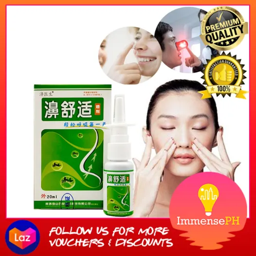 100 Natural Herbs Rhinitis Nasal Spray, Original Ultra Fine Mist Sinus