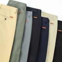 7 Colors Mens Business Loose Thin Casual Pants 2021 Spring And Summer New Stretch Straight Trousers Male Classic nd Clothes