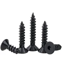 M3 M4 M5 M6 8.8 High-strength Countersunk Head Hexagon Socket Self-tapping Screws BK Bolts Flat Head Self-tapping Screws