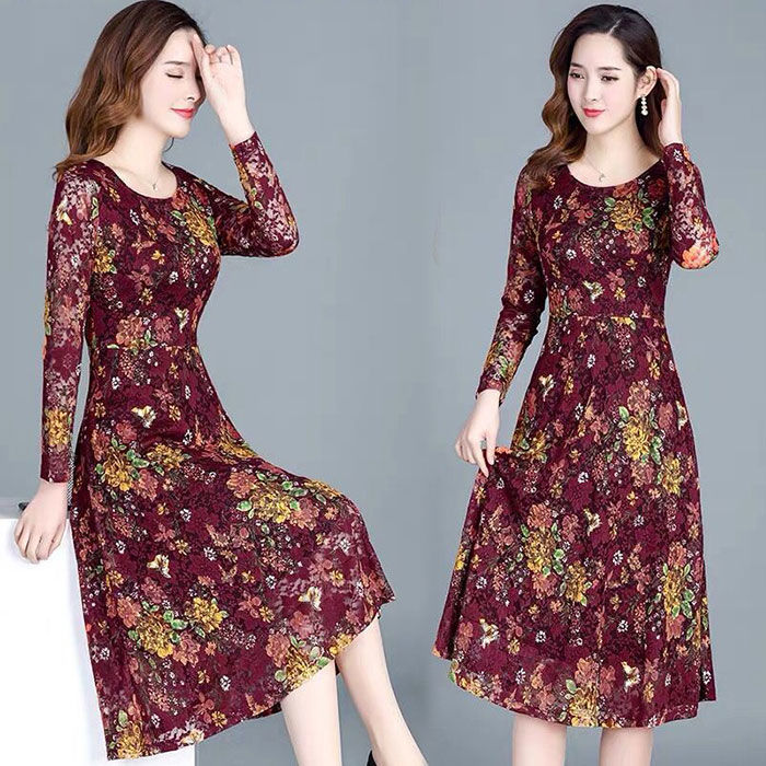 Mua Váy Đầm Hoa Nhí Xinh Xắn Cho Bé Gái 920kg Váy Dài Tay Mùa Thu cho Bé  Gái