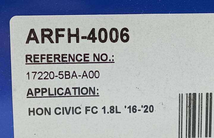 กรองอากาศ-aisin-arfh-4006-สำหรับรถ-honda-civic-fc-ปี-2016-2020-arfh-4006