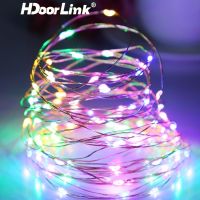 ♗✕ Hdoorlink สายไฟหิ่งห้อย LED ลวดทองแดง สําหรับตกแต่งห้องนอน บ้าน งานแต่งงาน เทศกาลปีใหม่