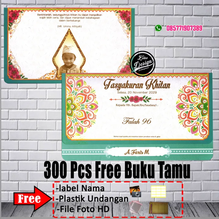 Undangan Khitan isi 50 pcs | Lazada Indonesia
