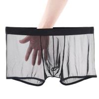 Sexy Lace Underpants Summer Thin Mesh Breathable Seamless Mens Panties Transparent Ice Silk Briefs Middle Waist Boxers Pipe Fittings Accessories