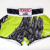 ✖☒☑YOKKAO กางเกงมวยไทยนำเข้าจากประเทศไทยแท้การต่อสู้ Sanda มวยต่อสู้กีฬากางเกงขาสั้นชายและหญิง Gratis Ongkir