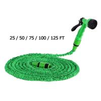 25FT 200FT Garden Hose Expandable Flexible Water Hoses Fabric Pipe Plastic Hoses Pipe with Watering Spray Gun for Car Garden Pipe Fittings Accessories