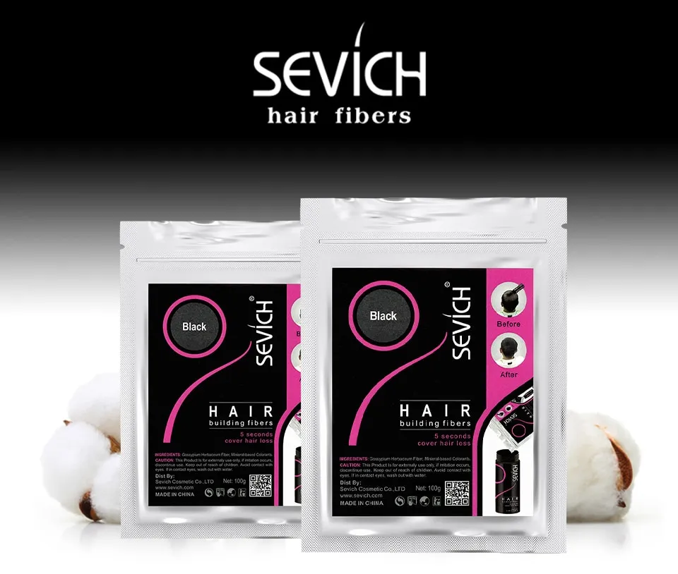 Sevich 100g Hair Fibers 10 Color Keratin Hair Building Fiber Powder Instant  Hair Growth Fiber Refill 50g Hair Care Product | Lazada PH