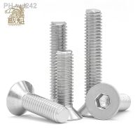 【cw】 10pcs 3/8-16 US Coarse Thread 304 Hexagon Socket Flat Countersunk Screw