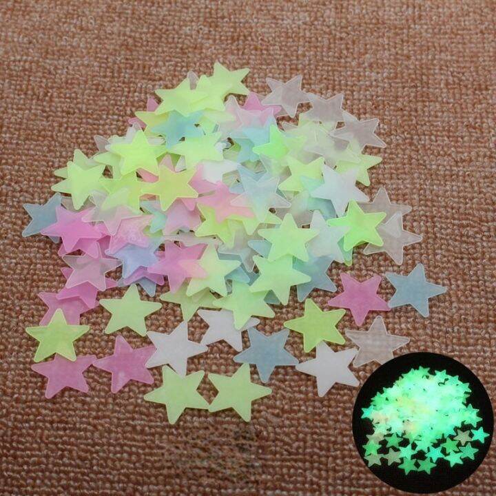 24-home-accessories-10-pack-glow-luminous-star-สติกเกอร์บนเพดานเด็กห้องนอนตกแต่งผนังห้องนอนตกแต่งบ้านของขวัญวันเกิด