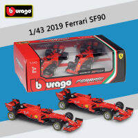 Bburago 1:43 2019 Ferrari F1 SF90 #16 #5 Two-Car Alloy Luxury Vehicle Diecast โลหะกีฬารถรุ่นของเล่นคอลเลกชัน Gifts888