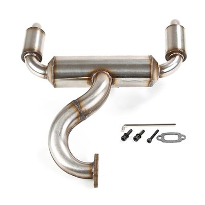 1 Set Suitable for F5/RF5 Stainless Steel Silent Double-Row Exhaust Pipe Upgraded Accessories 89088