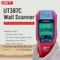 [Original ผลิตภัณฑ์] UNI-T UT387C ผนังเครื่องตรวจจับโลหะ4 In 1 AC แรงดันไฟฟ้า Live Wire ไม้ Stud Finder ทองแดง LCD HD จอแสดงผล Buzzer สอบเทียบ