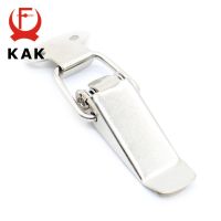 KAK J105 Hardware Cabinet Boxes Spring Loaded Latch Catch Toggle Hasp 27*63 Iron Hasp For Sliding Door Simple Window Cabinet Door Hardware Locks Metal