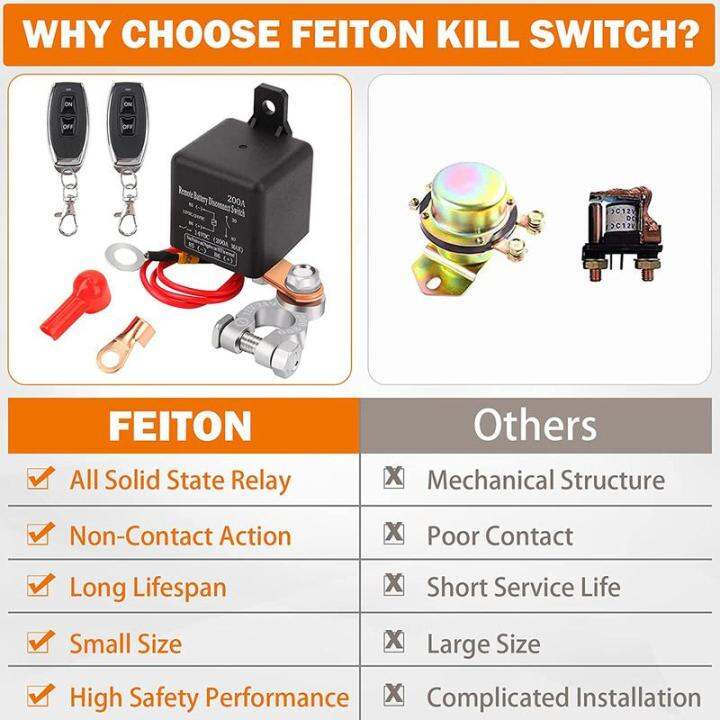 สวิตซ์ตัดการเชื่อมต่อแบตเตอรี่ระยะไกลสำหรับรถยนต์สวิตซ์ตัดการเชื่อมต่อแบตเตอรี่ระยะไกล200a-12v-ใช้ซ้ำได้สวิตช์ตัดแบตเตอรี่กันขโมยสำหรับรถยนต์เรือ
