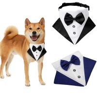 ▫ Dog Formal Bandana Collar Adjustable Pet Tuxedo Bow Ties Puppy Holiday Wedding Birthday Party Decoration Cat Necktie Accessories