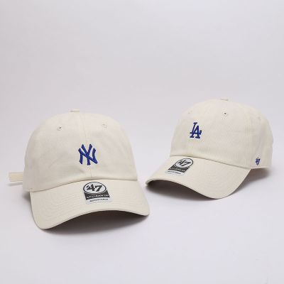 47 brand หมวกเบสบอล la ผ้าฝ้าย ปักลายตัวอักษร แฟชั่นฤดูร้อน สไตล์เรโทร สําหรับผู้หญิง และผู้ชาย x1