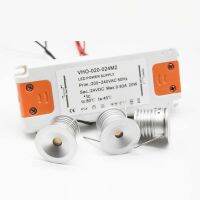 สวิตช์ระยะไกล RF หรี่แสงได้1W DC12V IP65มินิสปอตไลท์ LED หม้อแปลงไฟฟ้าบางตู้บันไดจุดแสงสวนกลางแจ้ง