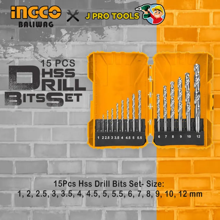 Ingco Pcs Hss Drill Bits Set Akdl Lazada Ph