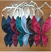 School Dresses For Girls Plaid Bow Tie Lady Jk Uniforms Goldfish Tail Tie Collar Cravat Anime Sailor Suit High School Students