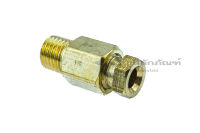 ข้อต่อตรงทองเหลืองเกลียวนอกxตาไก่เสียบสาย 4 mm. Tube Compression Fitting x Pipe Thread (Male), Brass Fitting, Adapter