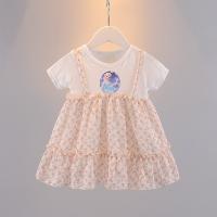 Cute girl dressชุดกระโปรงสาวน่ารักดอกไม้แขนสั้น1~2years