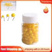 1 Bottle Floating Ball Bait Corn Flavor Fishing Float Beads Bottled Silicone Soft Baits Silica Gel 8mm/10mm/14mm Fishing Lure Accessories