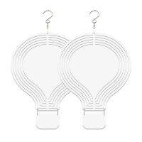 2Pcs 10Inch Sublimation Wind Spinner Blank Sublimation Blanks Wind Hanging Ornament for Yard Garden Decoration,A